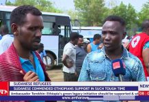 Sudanese Commended the Support from Ethiopians