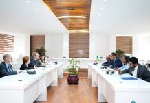 State Minister of Foreign Affairs of Ethiopia, Ambassador Mesganu Arega held a discussion with U.S. Special Envoy for the Horn of Africa, Ambassador Mike Hammer and Charge d’affairs at the U.S. Embassy in Ethiopia, Tracy Ann Jacobson.