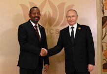 Putin hails ‘tripled’ trade with Ethiopia as leaders meet at BRICS summit