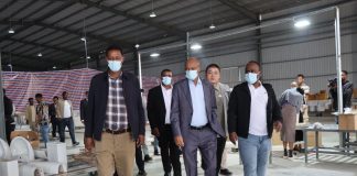 Regional chief inspects manufacturing hubs in North Shewa as factories push to boost exports