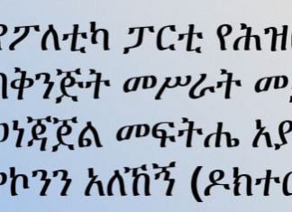 “እያንዳንዱ የፖለቲካ ፓርቲ የሕዝቡን ደኅንነት ለማረጋገጥ በቅንጅት መሥራት መቻል አለበት እንጂ መወነጃጀል መፍትሔ አያመጣም” መኮንን አለኸኝ (ዶክተር)