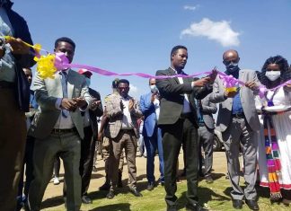 በሞጣ ከተማ አስተዳደር የተጠናቀቁ መሰረተ ልማት ግንባታዎች ተመረቁ።