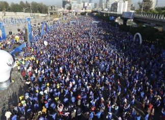ብልጽግና ፓርቲ ያዘጋጀው የስድስት ኪሎ ሜትር ሩጫ ውድድር በመስቀል አደባባይ ተካሄደ፡፡