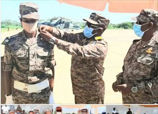 በሕግ ማስከበር ግዳጅ የላቀ አፈፃፀም ላላቸው የአየር ኃይል አባላት የዕውቅና ሽልማት እና ማዕረግ የማልበስ መርሐ-ግብር ተካሄደ።