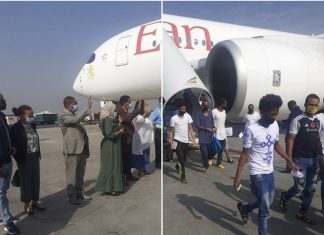 ከሳዑዲ አረቢያ 380 ኢትዮጵያውያን ወደ አገራቸው ተመለሱ፡፡