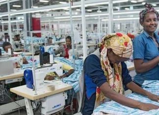 ከጨርቃ ጨርቅ እና አልባሳት ምርቶች 140 ሚሊዮን የአሜሪካን ዶላር ገቢ ተገኘ።