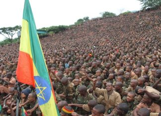 የብርሸለቆ መሠረታዊ ውትድርና ማሰልጠኛ ትምህርት ቤት የ34ኛ ዙር ምልምል ሰልጣኞች የመክፈቻ ሥነ‐ስርዓት እያካሄደ ነው።