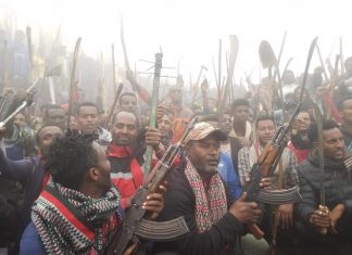 የደባርቅ ከተማ ነዋሪዎች እየሸሸ ያለውን የአሸባሪውን ቡድን ለመደምሰስ ጦር መሣሪያ ይዘው ወጥተዋል።