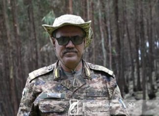 “የአሸባሪው ቡድን አባላት ትግራይ የኢትዮጵያ አይደለችም የሚሉ ጽሑፎችን በየግድግዳው ጽሕፈው ሄደዋል” ብርጋዴር ጀኔራል ብርሀኑ ጥላሁን በሰሜን ምዕራብ እዝ የኮር አንድ አዛዥ