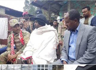 ባለሀብቱ አቶ ወርቁ አይተነው አሸባሪው የትህነግ ቡድን በደብረታቦር ከተማ ፈጽሞት በነበረው የከባድ መሳሪያ ድብደባ ለተጎዱ ወገኖች ድጋፍ አደረጉ።