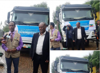የኢትዮጵያ ብሮድካስቲንግ ኮርፖሬሽን ለተፈናቃዮች 2 ነጥብ 5 ሚሊዮን ብር የሚገመት የምግብ እና አልባሳት ድጋፍ አደረገ፡፡