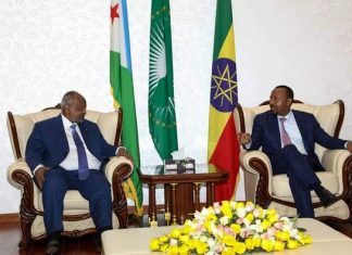 የጅቡቲ ፕሬዝዳንት እስማኤል ኦማር ጊሌህ አሸኛኘት ተደረገላቸው።