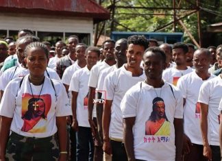 የባሕር ዳር ከተማ ሕዝባዊ ሠራዊት ወደ ግንባር ሽኝት ተደረገለት፡፡