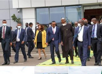 ለናይጀሪያ ፕሬዚዳንት ሙሃመድ ቡኻሪ አሸኛኘት ተደረገላቸው።