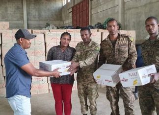 ጎንደር ከተማ አስተዳደር ለፀጥታ ኀይሉ ከ3 ሚሊዮን ብር በላይ የሚገመት የምግብ ድጋፍ አደረገ።