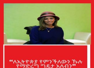 ❝ለኢትዮጵያ የምንችለውን ኹሉ የማድረግ ግዴታ አለብን❞ ጋዜጠኛ ሔርሜላ አረጋዊ