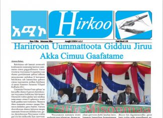 Maxxansa Gaazexaa Hirkoo Amajjii 15/2014