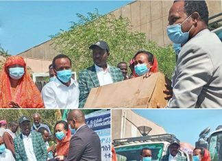 በአፋር በአሸባሪው የትግራይ ወራሪ ቡድን ጉዳት ለደረሰባቸው የጤና ተቋማት ከ 2 ነጥብ 5 ሚሊዮን ብር በላይ ግምት ያላቸው የመድሐኒትና የሕክምና መሳሪያ ድጋፍ ተደረገ፡፡