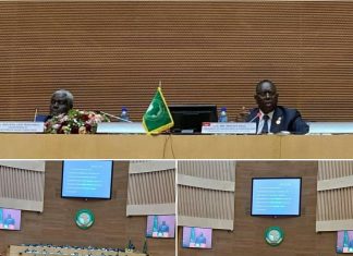 የወቅቱ የአፍሪካ ሕብረት ሊቀመንበር እና የሴኔጋል ኘሬዚዳንት ማኪ ሳል ለአፍሪካ ሕብረት ጉባኤ የተሳካ ዝግጅትና መስተንግዶ ለጠቅላይ ሚኒስትር ዐቢይ አሕመድ (ዶ.ር) ምሥጋና አቀረቡ።