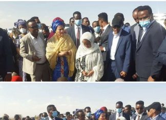 ፕሬዚዳንት ሣኅለወርቅ ዘውዴና የተመድ ምክትል ዋና ጸሐፊ አሚና መሐመድ የተፈናቀሉ ወገኖችን ጠየቁ።