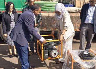 የመስኖና ቆላማ አካባቢዎች ሚኒስቴር ለአማራ ክልል የውኃ መሳቢያ ፓምፖችን ድጋፍ አደረገ።