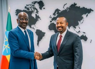 “የሞሪታንያ ኢስላሚክ ሪፐብሊክ ፕሬዝዳንት ሞሃመድ ኦልድ ቼክ ኤል ጋዙዋንን መልእክት ለማድረስ የመጡትን የውጭ ጉዳይ እና የትብብር ሚኒስትር ዶ/ር ሞሃመድ ሳሌም ኦልድ ሜርዙግን በጽሕፈት ቤታችን ተቀብያለሁ።” ጠቅላይ ሚኒስትር ዐቢይ አሕመድ (ዶ.ር)