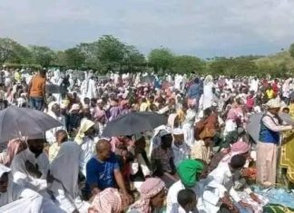 1 ሺህ 445ኛው የዒድ አልፈጥር በዓል በሸዋ ሮቢት ከተማ እየተከበረ ነው።