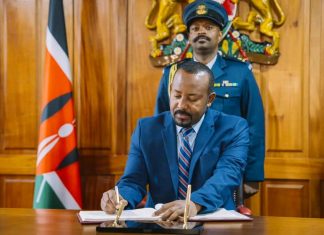 በጠቅላይ ሚኒስትር ዐቢይ አሕመድ የተመራ ልዑክ ኬንያ ገባ።