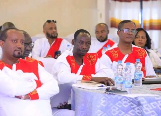 የብልጽግና ፓርቲ የዴሞክራሲ ባሕል ግንባታ ዘርፍ የዘጠኝ ወራት እቅድ አፈጻጸም ግምገማ በጎንደር ከተማ እየተካሄደ ነው።