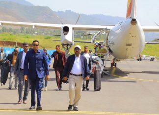 የሀረሪ ክልል ርእሰ መሥተዳደር ኦድሪን በድሪ ደሴ ከተማ ገቡ።