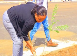 የአማራ ክልል አፈ ጉባኤ ፋንቱ ተስፋዬ የባሕር ዳር ስታዲየምን እየጎበኙ ነው።