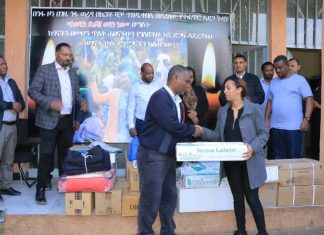 ጤና ሚኒስቴር ከ 20 ሚሊዮን ብር በላይ የዓይነት እና ጥሬ ገንዘብ ድጋፍ አደረገ።