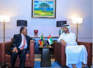 አምባሳደር ታዬ አፅቀሥላሴ ከተባበሩት አረብ ኤምሬቶች የውጭ ጉዳይ ሚኒስትር ዴኤታ ጋር ተወያዩ።