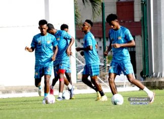 “ዋልያዎቹ ዛሬ ከጊኒ ጋር ለሚያደርጉት ጨዋታ የመጨረሻ ልምምዳቸውን በሊሴ ሞደርን ዲ’ኮኮዲ ሜዳ አከናውነዋል” የኢትዮጵያ እግር ኳስ ፌዴሬሽን