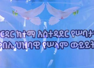 ለሰላም አንደኛው ሟች ሌላኛው ተመልካች መኾን እንደማይገባው ተገለጸ፡፡