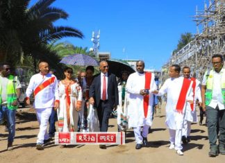 የፌዴራል እና የክልል የሥራ ኀላፊዎች የጎንደር ኮሪደር ልማትን ጎበኙ።