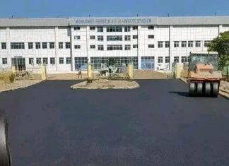 በወልድያ ከተማ የመጀመሪያ ዙር ሁለተኛ አካፋይ መስመር የአስፋልት ማልበስ ሥራ ተጀመረ።