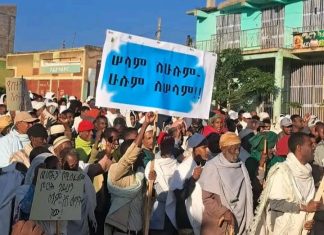 መንግሥት እየሠራ ያለውን ሰላም የማስከበር ተግባር የሚደግፍ ሕዝባዊ ሰላማዊ ሰልፍ በአዴት ከተማ እየተካሄደ ነው።