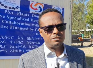 የወልድያ አጠቃላይ ስፔሻላይዝድ ሆስፒታል የሕክምና ኦክስጅን ማምረቻ ማሽን በድጋፍ አገኘ።