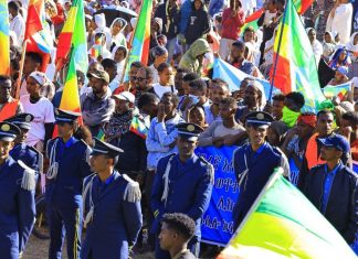 “ለሰላም ዘብ እንቁም” የሚል መልእክት የያዘው የባሕር ዳር ከተማ ሕዝባዊ ሰልፍ ተጀምሯል።