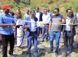 በደቡብ ወሎ ዞን ከ350 በላይ አርሶ አደሮችን ተጠቃሚ የሚያደርገው የቦርከና ተረፎ የመስኖ ፕሮጀክት ተመረቀ።
