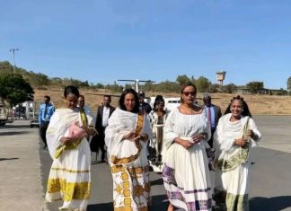 የቱሪዝም ሚኒስትሯ ሰላማዊ ካሳ የጥምቀት በዓልን ለማክበር ጎንደር ገቡ።