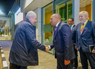 የዩናይትድ ራሺያ ፓርቲ ምክትል ሊቀመንበር አዲስ አበባ ገቡ።