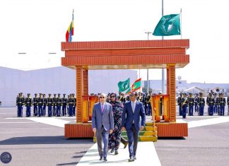 የወቅቱ የአፍሪካ ኅብረት ሊቀ መንበር እና የሞሪታኒያ ፕሬዝዳንት መሐመድ ኦሊድ ጊዞኒ በአፍሪካ ኅብረት ጉባኤ ለመሳተፍ አዳስ አበባ ገቡ፡፡