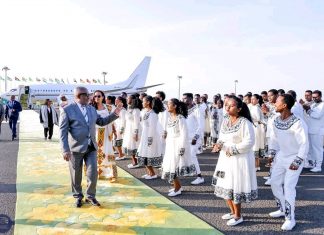 የኮሞሮስ እና ናይጄሪያ ፕሬዝዳንቶች አዲስ አበባ ገቡ