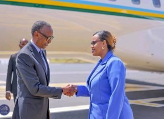 የሩዋንዳው ፕሬዚዳንት ፖል ካጋሜ አዲስ አበባ ገቡ።