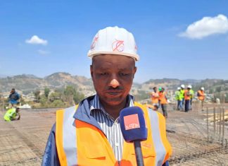 በደሴ ከተማ እየተገነባ የሚገኘው የአሚኮ ሚዲያ ኮምፕሌክስ በጥራት እና በፍጥነት እየተከናወነ ነው።