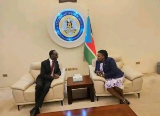 በውጭ ጉዳይ ሚኒስትር ጌዲዮን ጢሞቲዎስ (ዶ.ር) የተመራ ልዑክ ለይፋዊ ሥራ ጉብኝት ደቡብ ሱዳን ጁባ ገብቷል፡፡