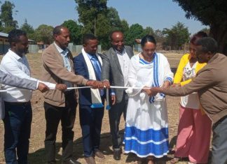 በ3 ነጥብ 9 ሚሊዮን ብር ወጪ የተገነቡ መማሪያ ክፍሎች ተመረቁ።