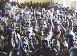 የአድማ መከላከል አባላት በደባርቅ ከተማ አቀባበል ተደረገላቸው።